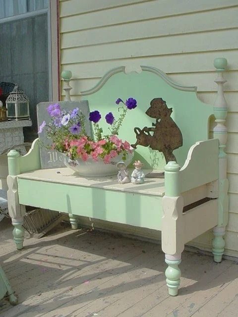 25 Handmade Headboard Benches via Bekob.com #handmade #benches #headboard #headboards #headboardbench #headboardbenches