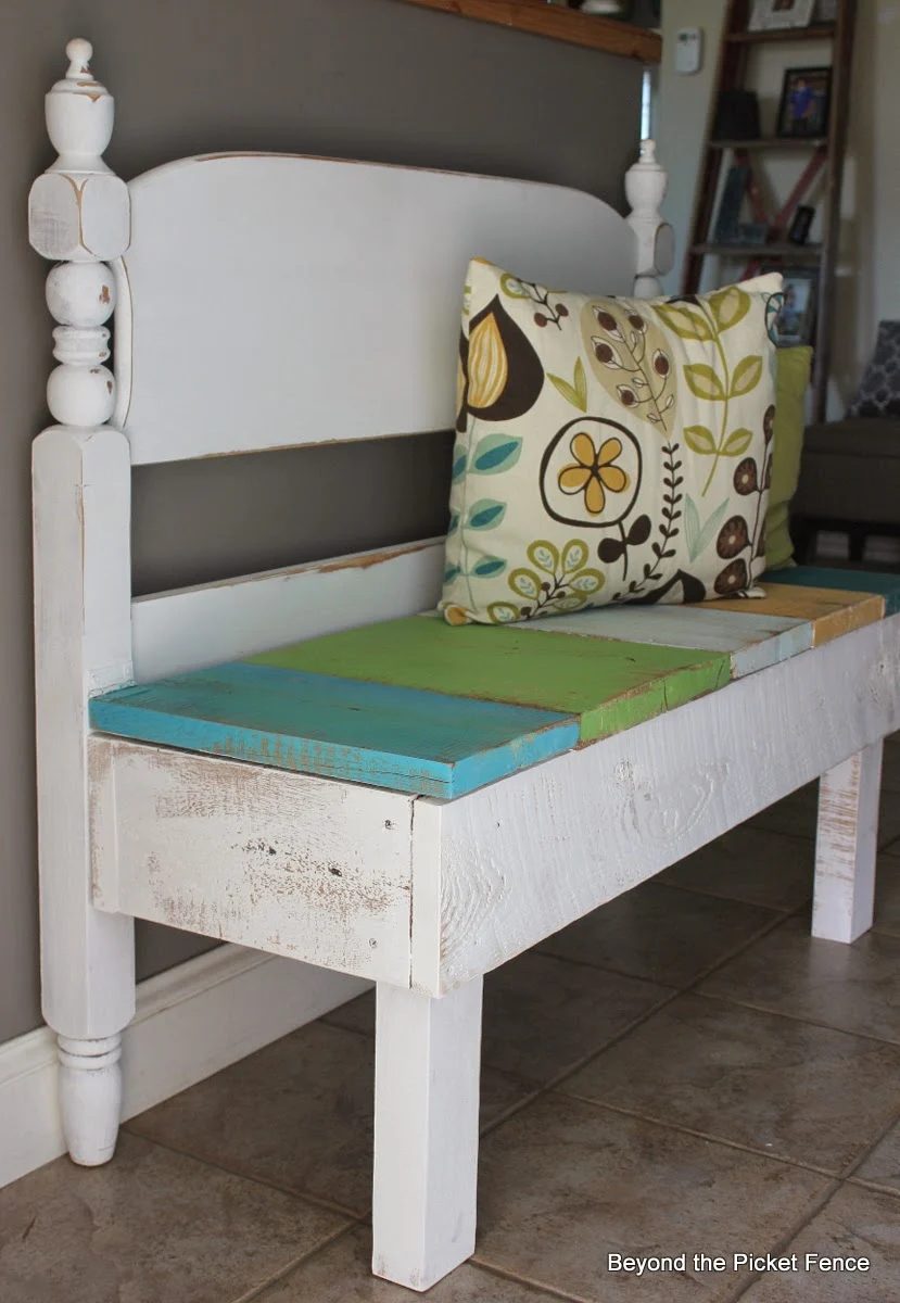 25 Handmade Headboard Benches via Bekob.com #handmade #benches #headboard #headboards #headboardbench #headboardbenches