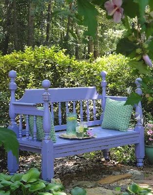 25 Handmade Headboard Benches via Bekob.com #handmade #benches #headboard #headboards #headboardbench #headboardbenches