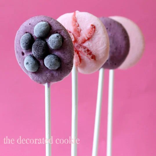 frozen yogurt fruit pops - The Decorated Cookie