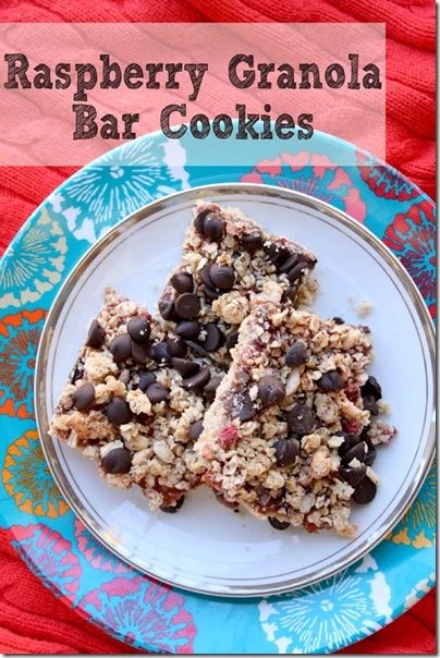 raspberry granola bar cookies