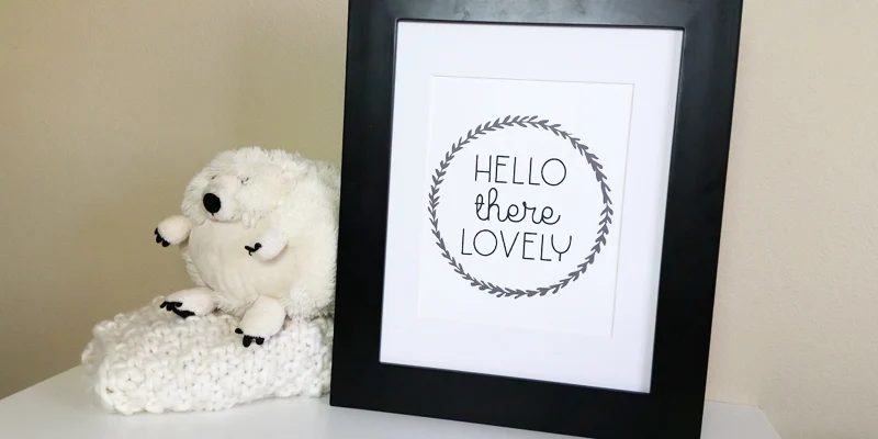 Hello There Lovely Art Print (4 Colors)