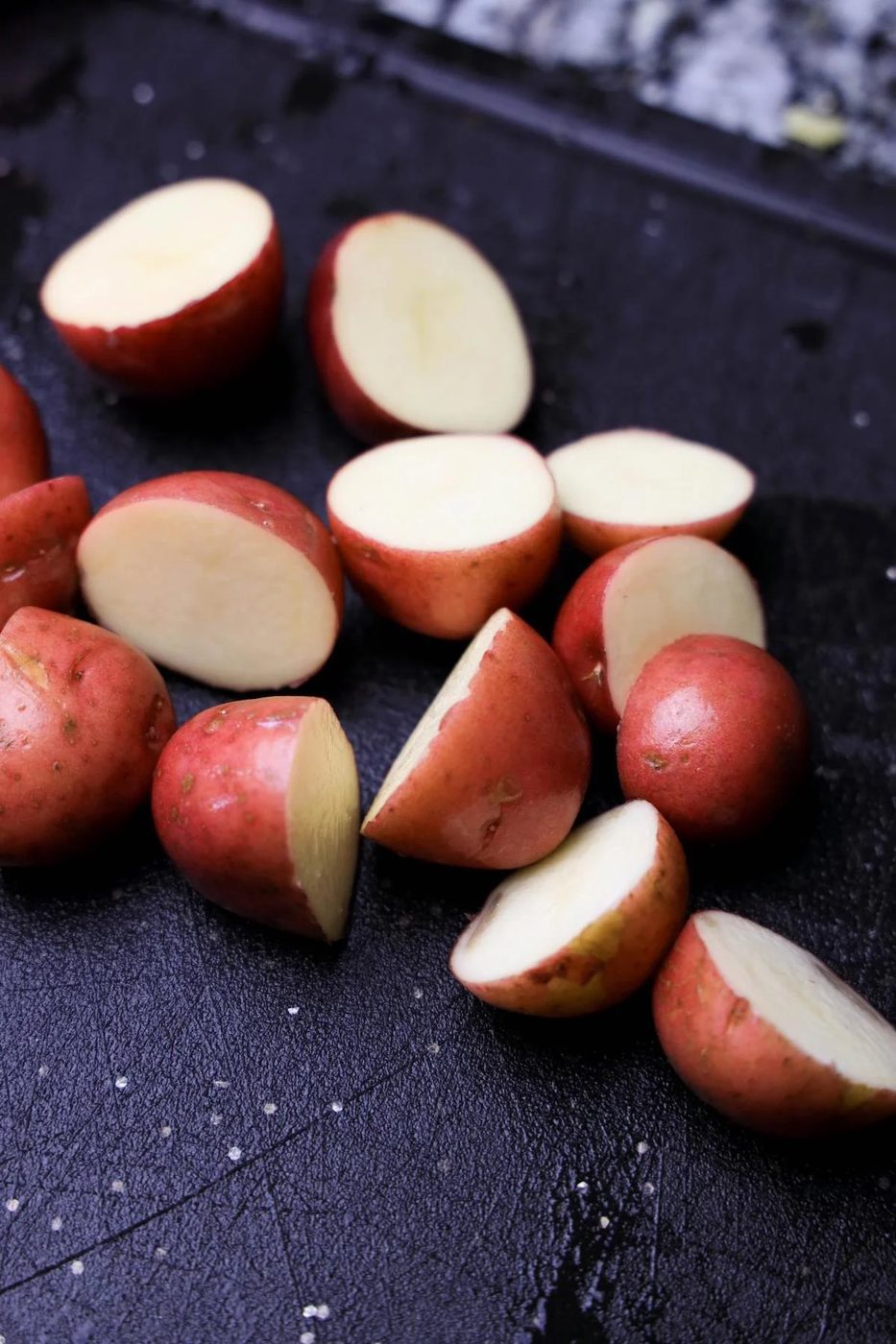 Herb Roasted Potatoes Process