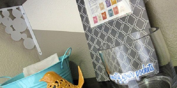 Herringbone Painted Wall