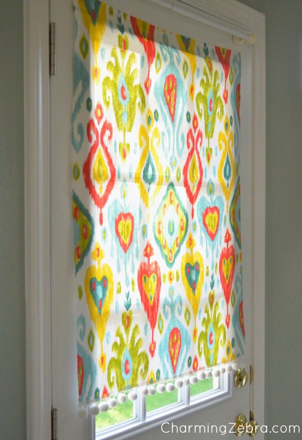 6-28 no sew blind, charming zebra