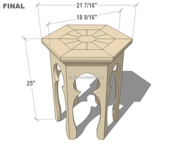 free moroccan side table plans FINAL with dimensions