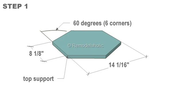 free moroccan side table plans step 1