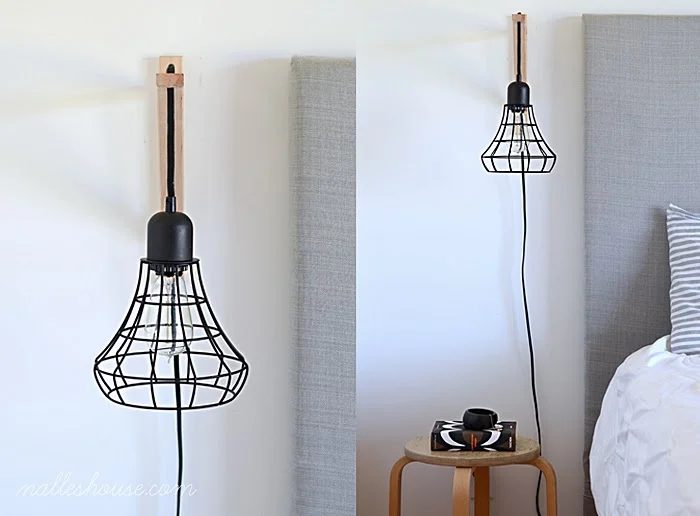 handmade cage light sconce Nalles House