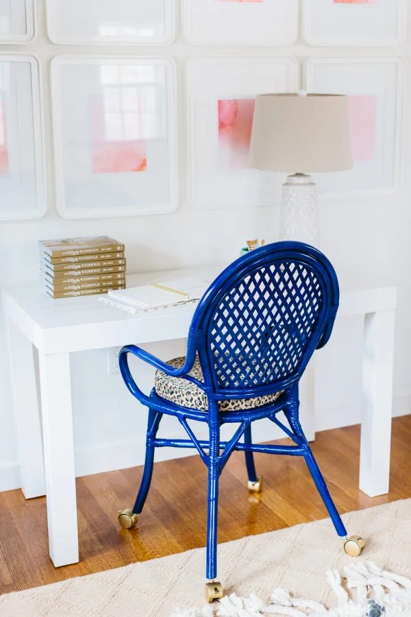Cobalt Office Chair IKEA method Style Me Pretty