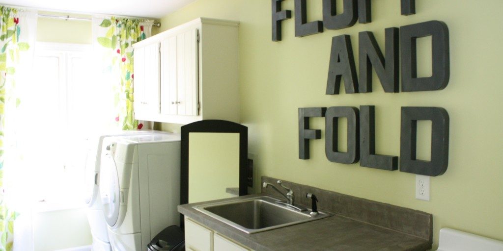 High Style, Low Cost Laundry Room Makeover