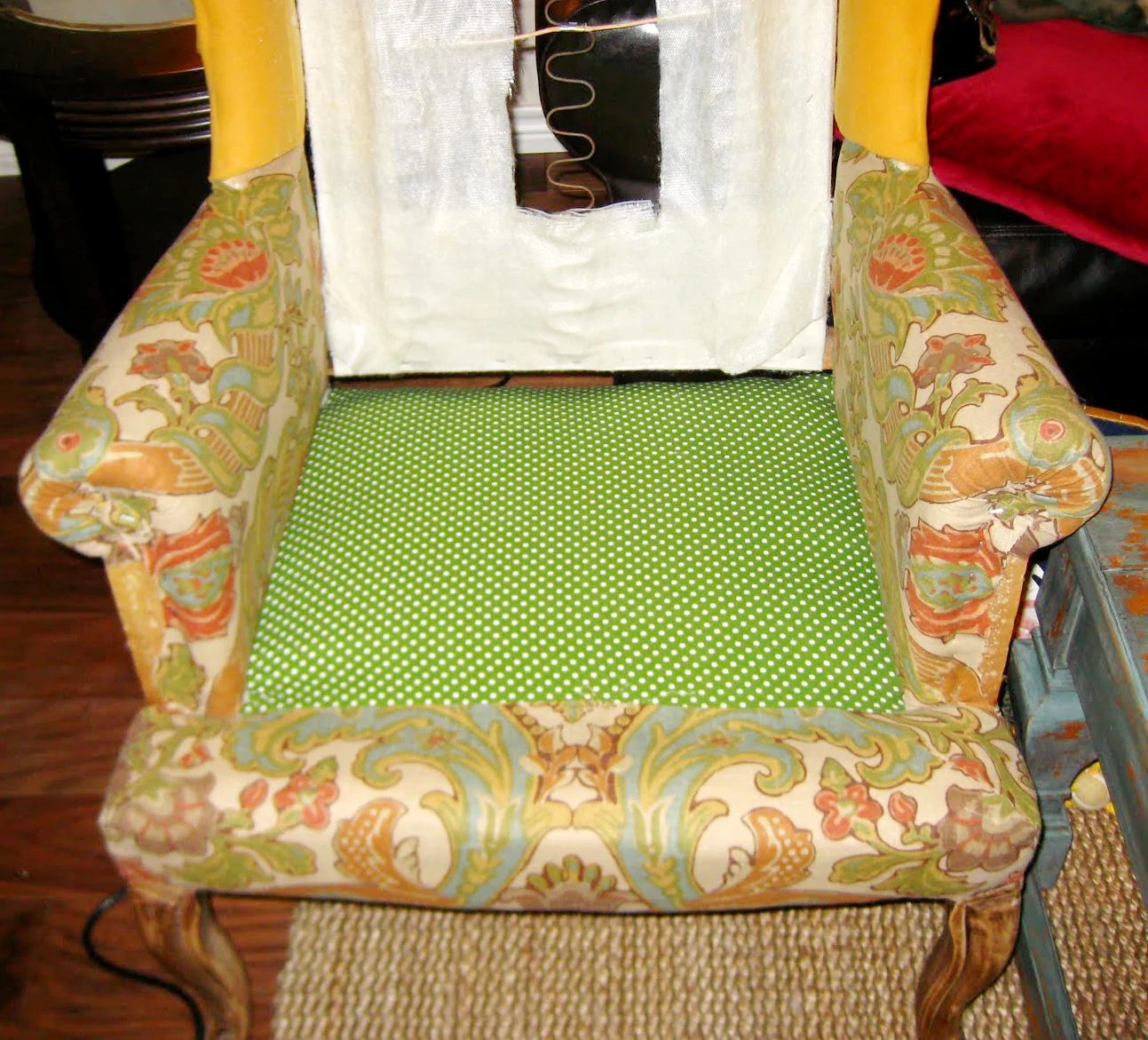 hints for recovering a wingback chair (6)