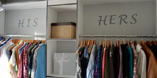 His and Hers Master Closet Makeover