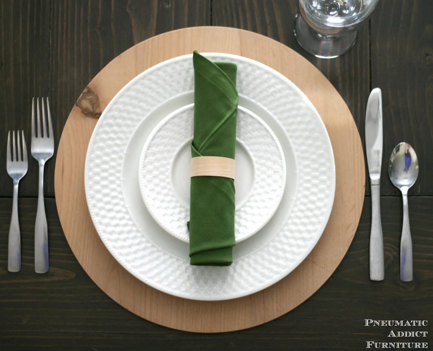 handmade wood plate chargers - Pneumatic Addict Furniture via @Bekob