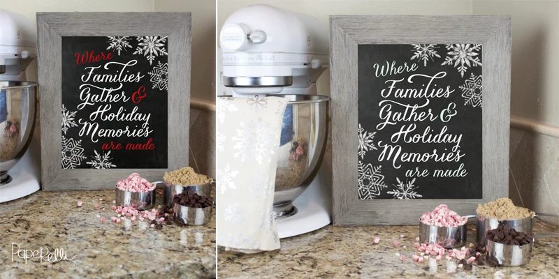 Holiday Memories Chalkboard Ready-to-print