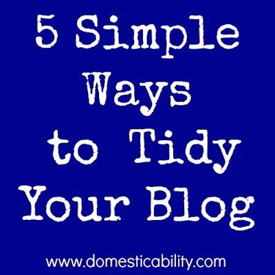 Domesticability blog cleaning