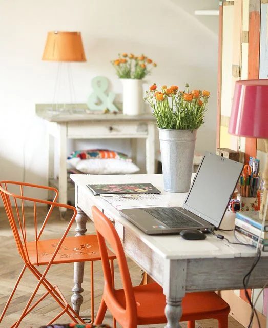 orange office chairs