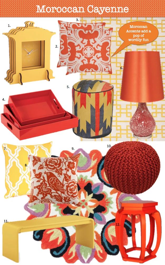 Moroccan Cayenne Modern Spring Colors