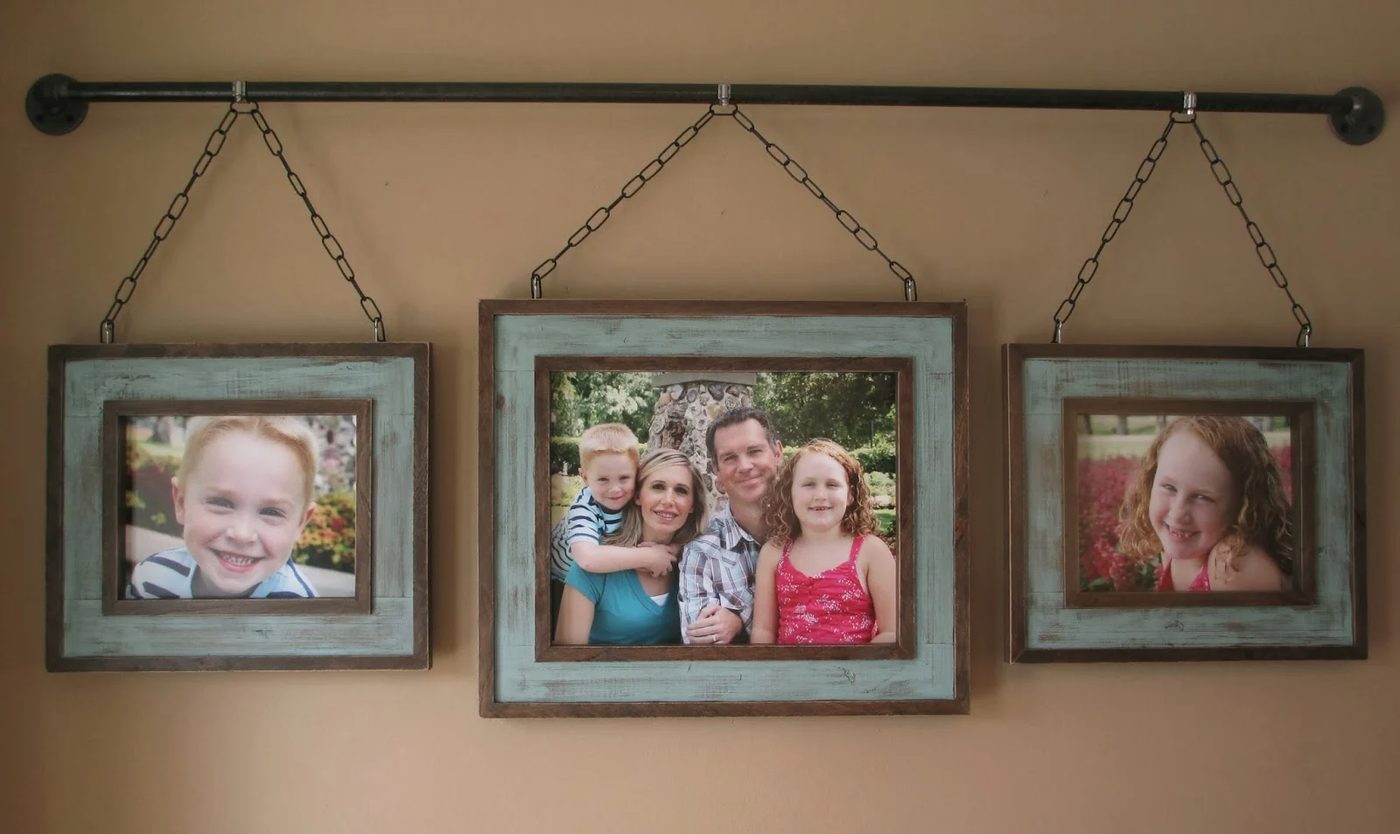 Iron Pipe Photo Display, Kruse's Workshop
