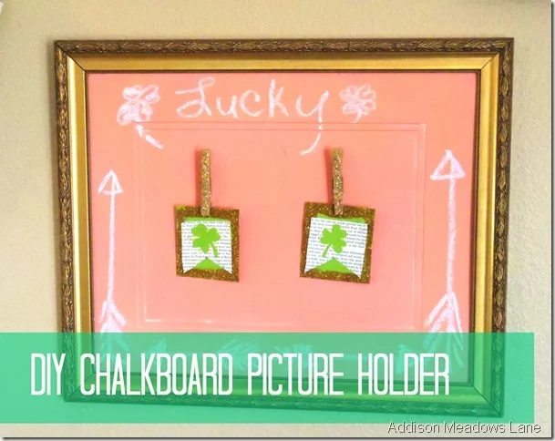 Handmade Chalkboard Photo Holder By Addison Meadows Lane
