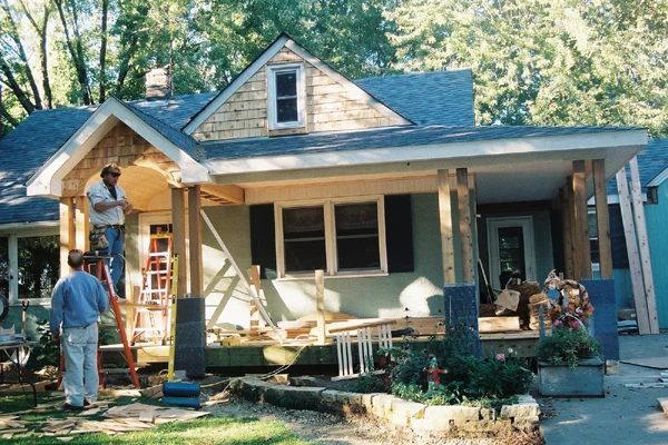 Home Exterior Facelift; Adding a Porch!