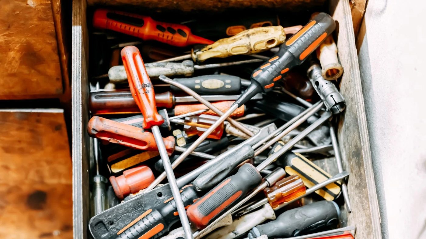 15 Messy Tool Drawer Shutterstock 1076023946