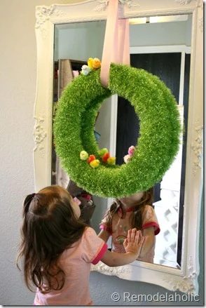 quick easter wreath