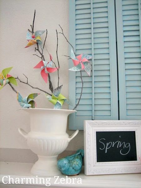 Charming Zebra pinwheel branches