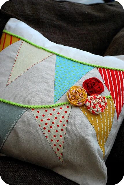 Tatertots & Jello pennant pillow