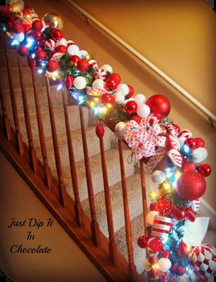 Just Dip it in Chocolate banister decor