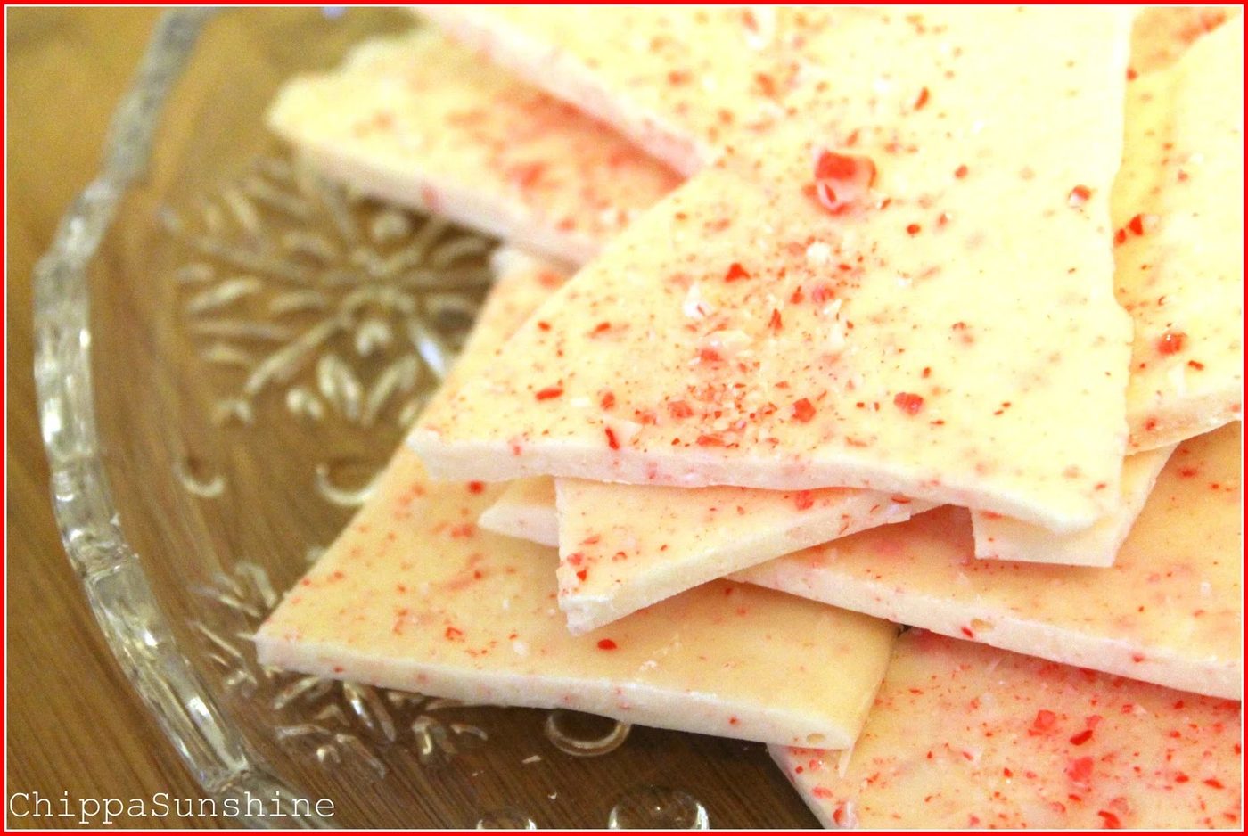 Chippa Sunshine peppermint bark