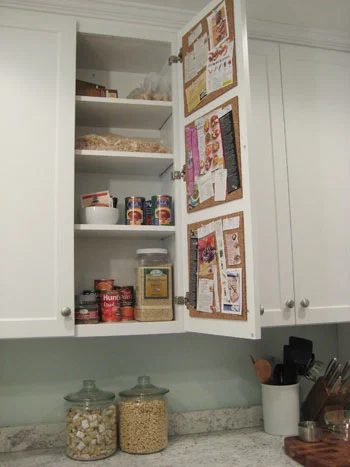 Young House Love corkboard cabinets
