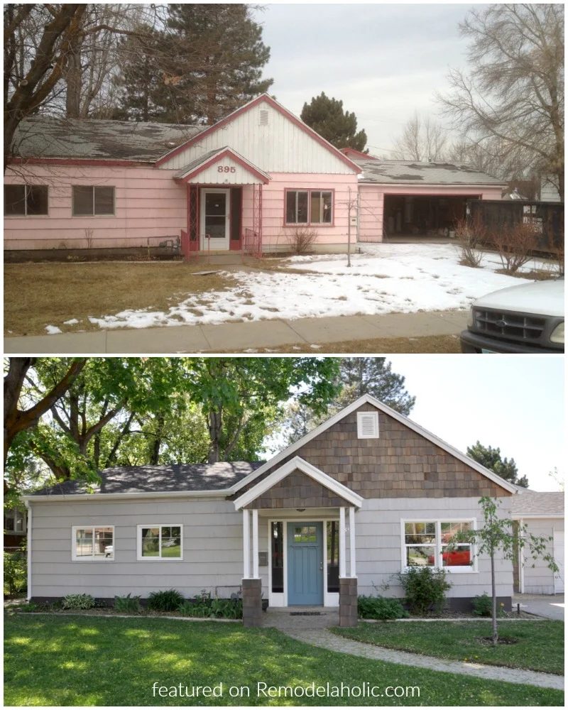 Before After Flip House Exterior @Bekob