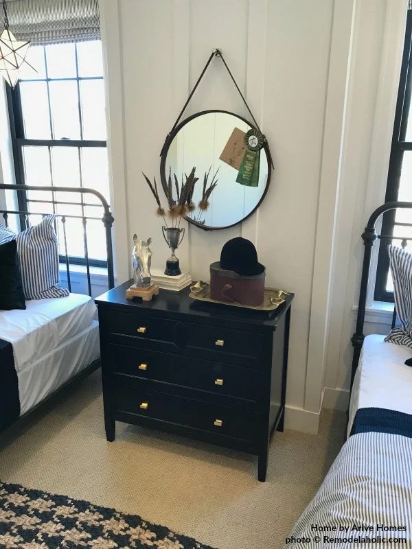 Modern And Cozy Kids Bedroom In Black And Gold, Arive Homes And Brandalyn Dennis Interior Design, 2018 Utah Valley Parade Of Homes, @Bekob