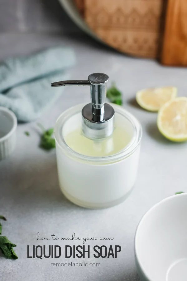 Dispenser with limes in the background