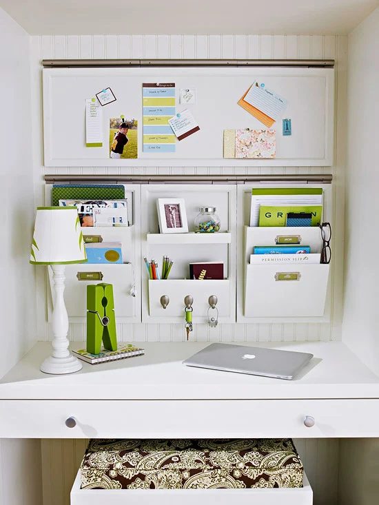 Homework Station Inspiration: 32 options for Organization and Order
