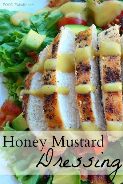 Honey Mustard Dressing | FOODIEaholic.com #recipe #cooking #dressing #salad #honey #mustard