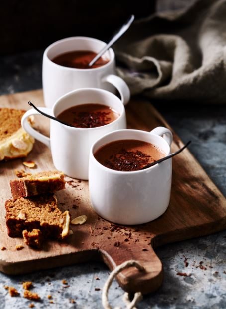 Hot Coco {Joy} | FOODIEaholic.com #recipe #cooking #beverage #drink #holiday #hotcocoa #chocolate #coconut #diet