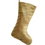 Hot Pink Christmas Gold Stocking