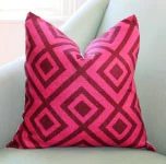 Hot Pink Christmas Pink Pillow