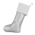 Hot Pink Christmas Silver Stocking