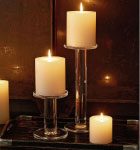 Hot Pink Christmas Pillar Candle