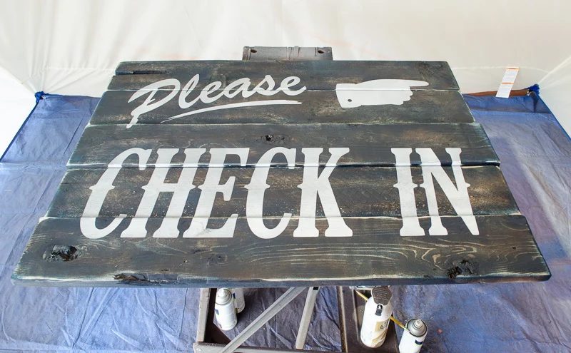 Handmade Please Check In Guest Room Sign by A Prudent Life for Bekob