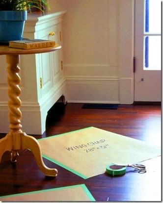 furniture paper templates for rearranging furniture