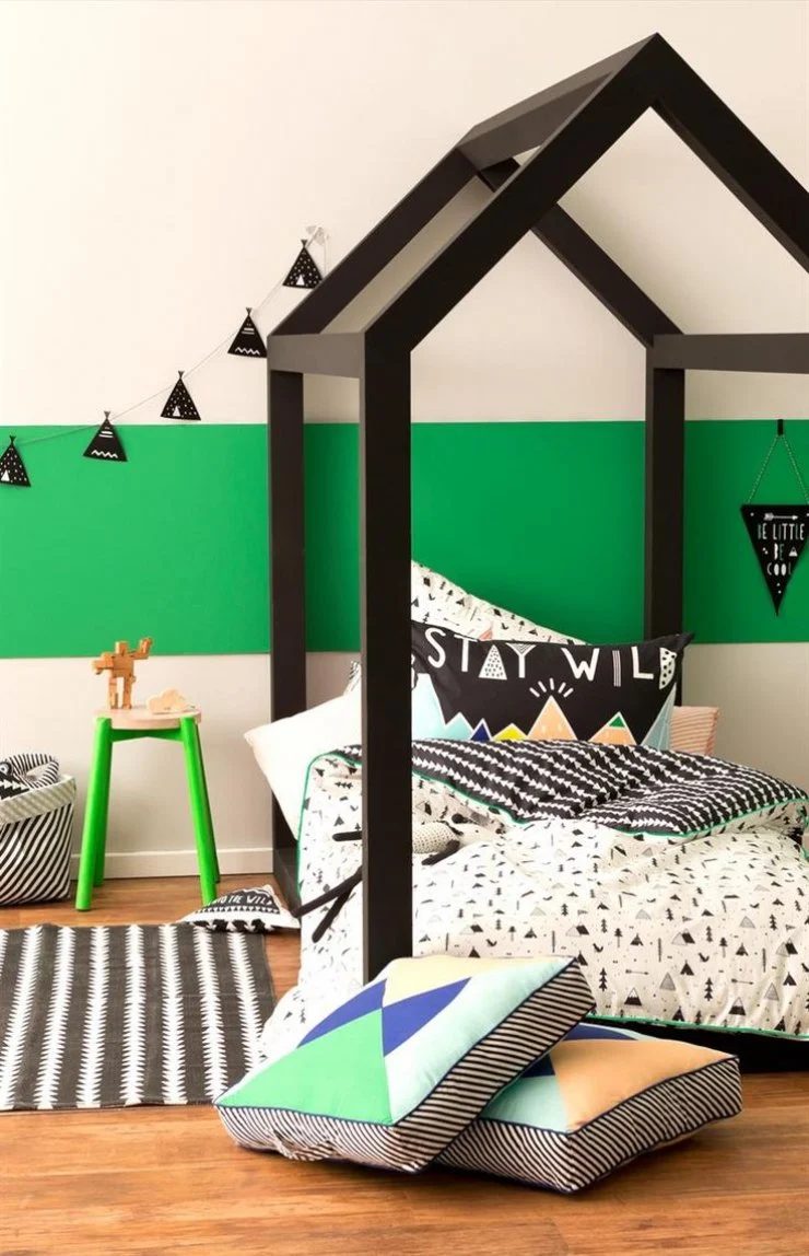 boys house frame bed Cotton On via Mommo Design