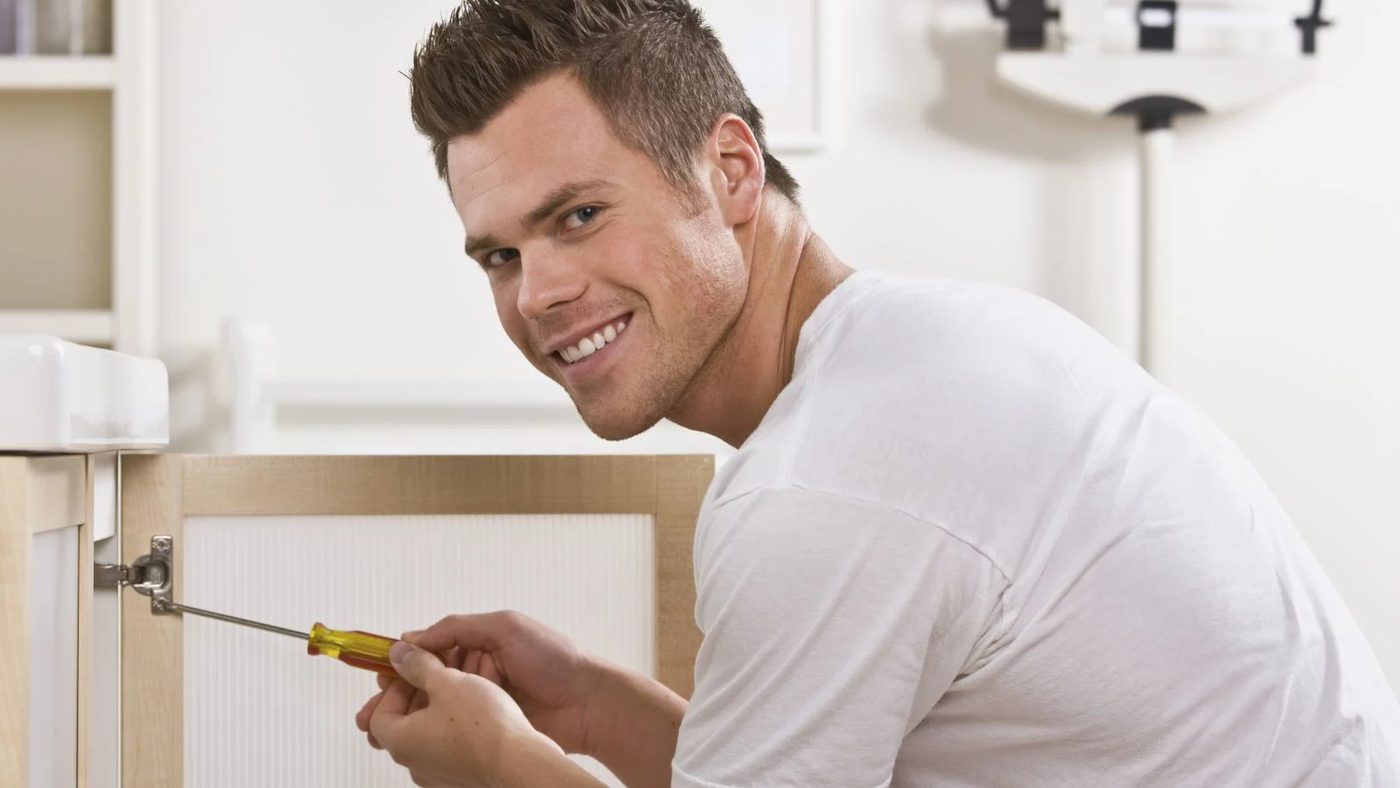 Man Fixing His Home