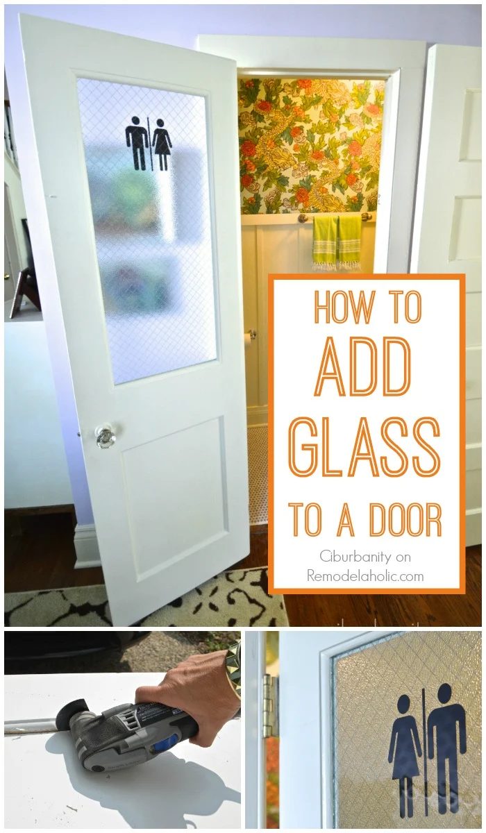 Adding a glass pane to an old wood door, Handmade walkthrough