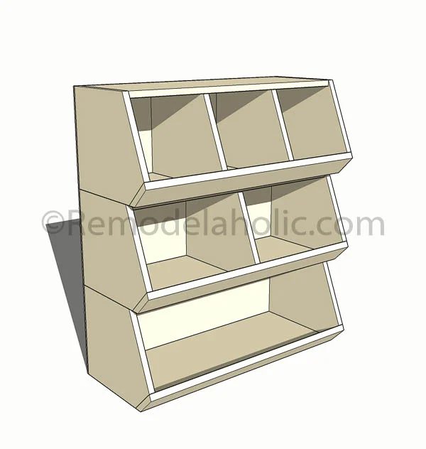 handmade cubby storage toy organizer, woodworking plans Bekob