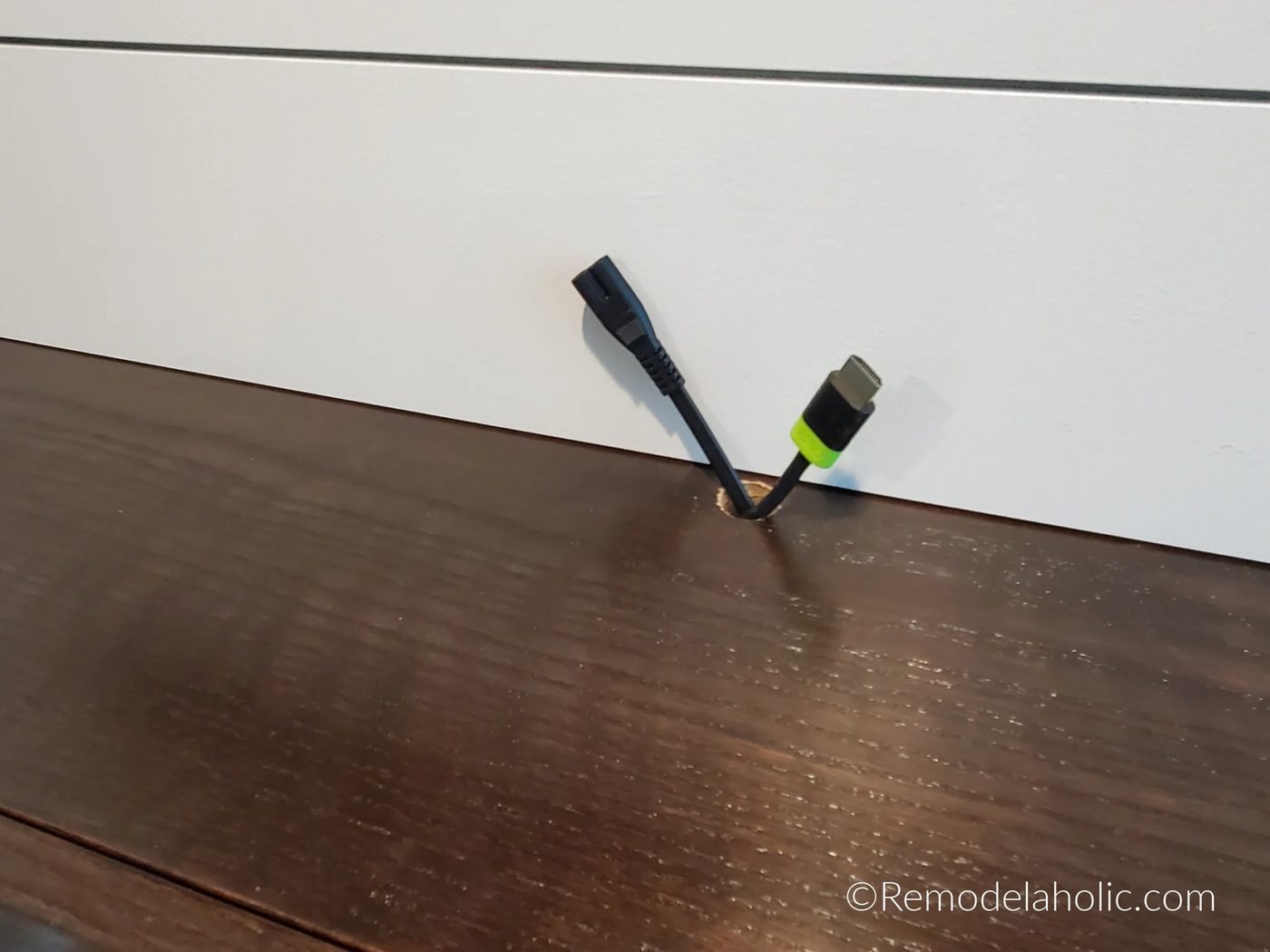 Corner Fireplace Mantel With Soundbar Cords And Connection Bekob