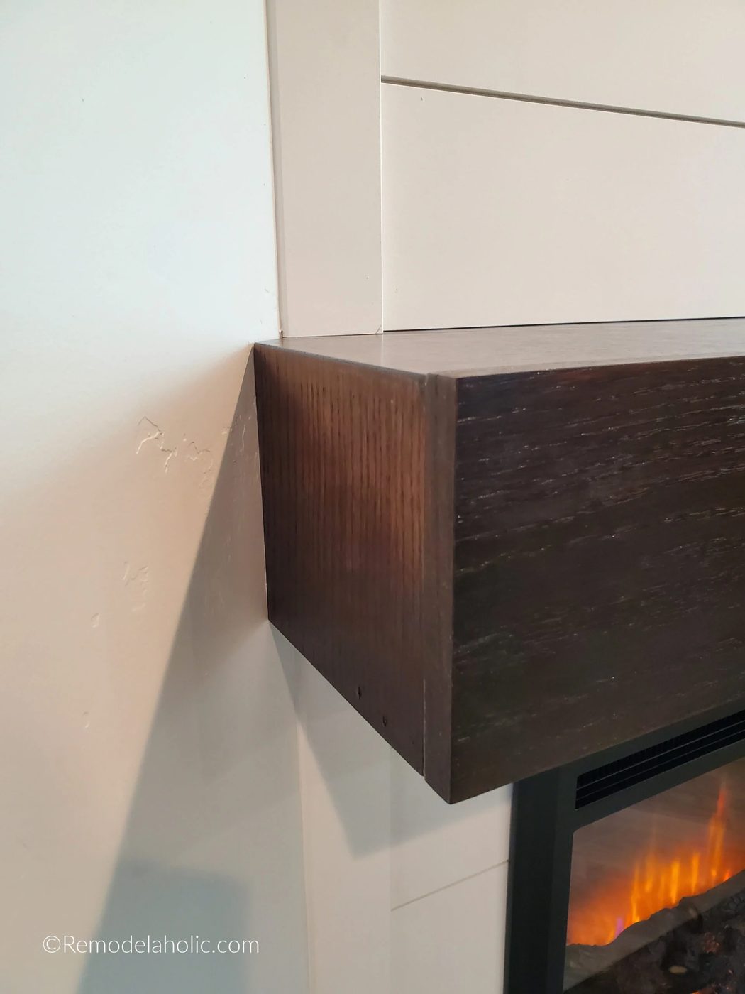 Handmade Corner Fireplace Mantel With Hidden Storage From One Sheet Of Plywood Bekob