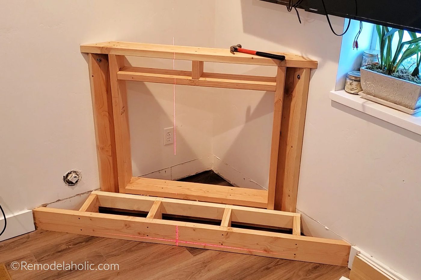 Handmade Corner Fireplace And Hearth Framing walkthrough And Plans Bekob